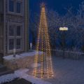 vidaXL Vianočný stromček, kužeľ, 400 LED, teplé biele svetlo 100x360cm
