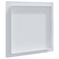 vidaXL Prístupové dosky 2 ks Biela 15 x 15 cm ABS plast