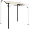 vidaXL Strieška krémová 2x2,3 m 180 g/m² látka a oceľ