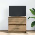 vidaXL TV skrinka Artisan Dub 60x35x54 cm Drevené
