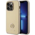 Obal Guess pre iPhone 15 Pro 6,1" GUHCP15LPS4DGPD zlatá HC PU 4G Metal Logo Strass