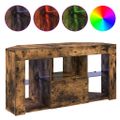 vidaXL Rohový LED TV kabinet 100 x 40 x 50 cm Dymová dub