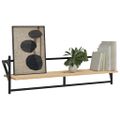 vidaXL Nástenné police s tyčami 2 ks dub sonoma 100x25x30 cm