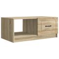 vidaXL Konferenčný stolík Dub sonoma 90 x 50 x 37 cm Kompozitné drevo