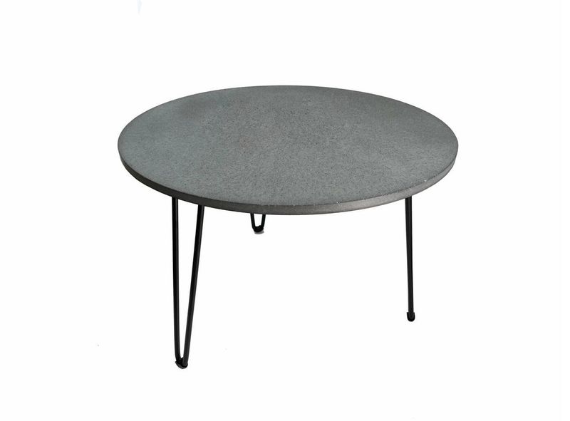 LC-D3-H-G Luma Concrete Table – Dark Grey, Smooth, Glow