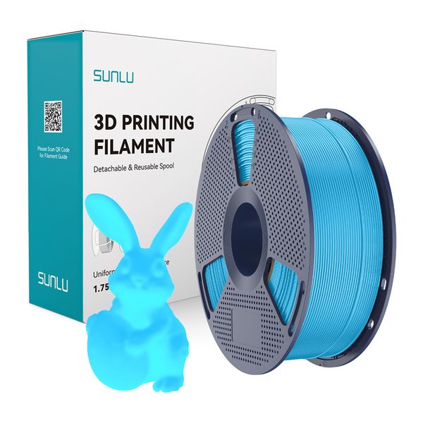 Filament Sunlu PLA svietiaci v tme (modrý)