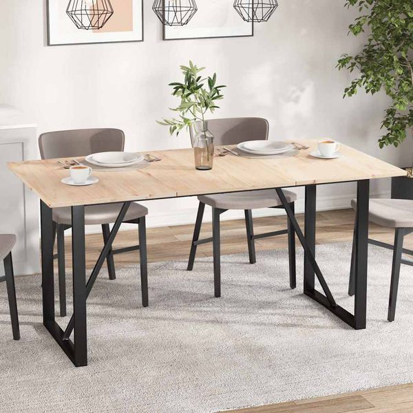vidaXL Stolové dosky 3 ks 80x53x1,7 cm obdĺžnikové masívna borovica