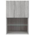 vidaXL TV skrinky s LED svetlami 2 ks sivé sonoma 40,5x30x60 cm