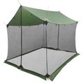 vidaXL Stanový plachty s sieťovými stenami 270 x 210 x 210 cm Zelená