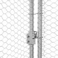 vidaXL Klietka pre sliepky 4 ks Strieborná 800 x 200 x 200 cm