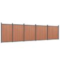 vidaXL Plotový panel hnedý 872x186 cm WPC