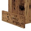 vidaXL Koncový stôl Staré drevo 35,5 x 35 x 40 cm Kompozitné drevo