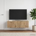 vidaXL Nástenná TV skrinka 98 x 31 x 30 cm Dub artisan