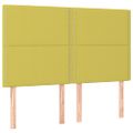 vidaXL Boxspring posteľ s matracom svetlozelená 140x190 cm látka