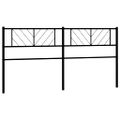 vidaXL Kovové náhradné čelo postele čierne 160 cm