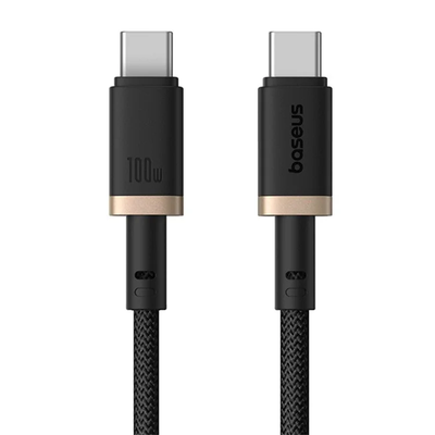 Baseus Rýchlonabíjací kábel Dura USB-C/USB-C 1m 100W čierno zlatý