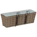 vidaXL Zábradlie 2 ks Sivá 50 x 17 x 17 cm Kov