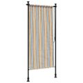 vidaXL Vonkajšia roleta žlto-biela 100x270 cm látka a oceľ