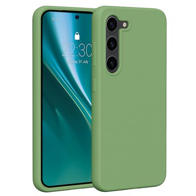 Puzdro Etteri Silicone pre Samsung Galaxy S23 svetlozelená
