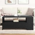vidaXL Konferenčný stolík Čierny dub 102 x 55 x 43,5 cm