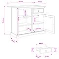 vidaXL Kuchynský ostrovný set 2 ks Medový vosk 112 x 70 x 91,5 cm