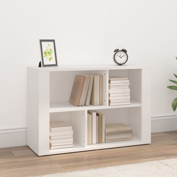 vidaXL Komoda biela 80x30x54 cm spracované drevo