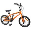 vidaXL BMX Bicykel 16 Palcov pre deti vo veku 5-8 rokov Oranžová