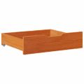 vidaXL Zásuvky pod posteľ 2 ks voskové 65x55x17 cm masívna borovica