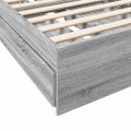 vidaXL Posteľný rám so zásuvkami sivý sonoma 90x200 cm kompozit. drevo