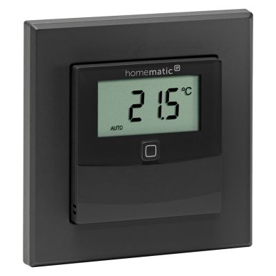Homematic IP Drôtový senzor teploty a vlhkosti s displejom - vnútorný, antracit - HmIPW-STHD-A