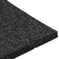vidaXL Pad z gumových granúl na dvor Čierny 9 x 9 x 0,6 cm Guma