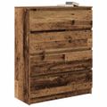vidaXL Komoda staré drevo 80x35x99 cm kompozitné drevo