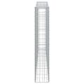 vidaXL Oblúkové gabiónové koše 8ks 400x30x160/180cm pozinkované železo
