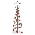 vidaXL LED vianočný stromček s ozdobami 100 LED teplá biela 150 cm