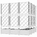 vidaXL Záhradný kvetináč 5 ks Biela 120 x 120 x 125,5 cm PP