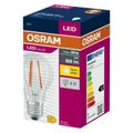 OSRAM LED žiarovka E27 6,5W 2700K Filament číra, teplá biela