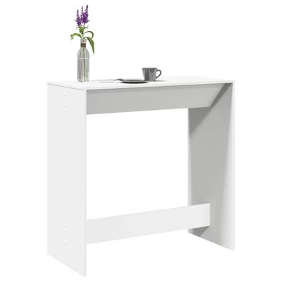 vidaXL Barový stôl biely 102x50x103,5 cm kompozitné drevo