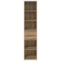 vidaXL Highboard Remeselný dub 40 x 42,5 x 185 cm Kompozitné drevo