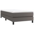 vidaXL Posteľný rám s boxspringom sivý 80x200 cm umelá koža
