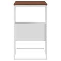 vidaXL Bočný stolík biely 55x36x59,5 cm spracované drevo
