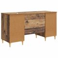 vidaXL Stôl Staré drevo 142,5 x 50 x 75 cm Kompozitné drevo