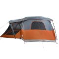 vidaXL Kempingový stan s verandou, 4 osoby, oranžový, vodoodolný