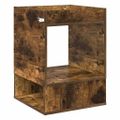 vidaXL Koncový stôl Dymová dub 40 x 40 x 56 cm Kompozitné drevo