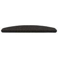 vidaXL Samolepiace schodové rohože 15 ks 80 x 28 x 3,5 cm Čierna