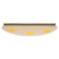 vidaXL Samolepiace schodové rohože 15 ks 80 x 24,5 x 3,5 cm Biela