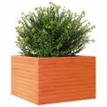 vidaXL Záhradný kvetináč voskovohnedý 70x70x45,5 cm masívna borovica