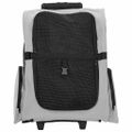 vidaXL Vozík pre domáce zvieratá 3 v 1, dizajn, sivý, 48 x 32 x (57-106) cm, oxfordská látka