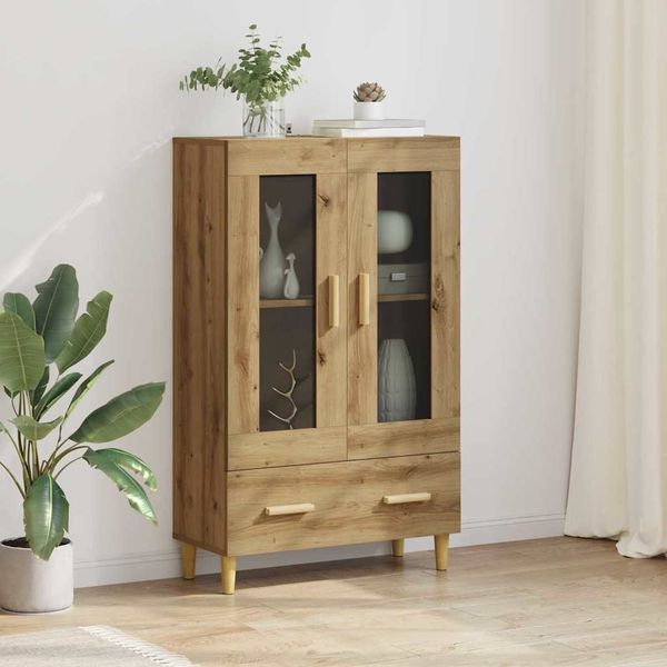 vidaXL Highboard Remeselný dub 70 x 31 x 115 cm Kompozitné drevo