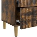 vidaXL Nočný stolík Dymový dub 62 x 34,5 x 48 cm Kompozitné drevo