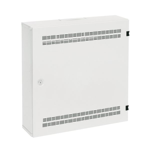 Rozvádzač SOHO LC-18 s lištami 2U, 4U a 11U, 550x550x150 mm biela RAL9003
